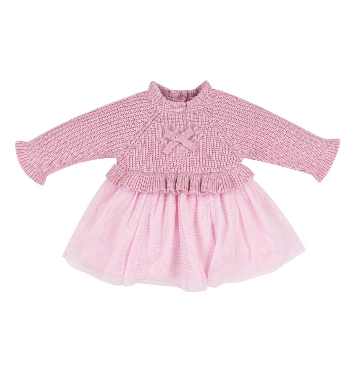 EMC Knit Dress With Tulle And STR. Fleece