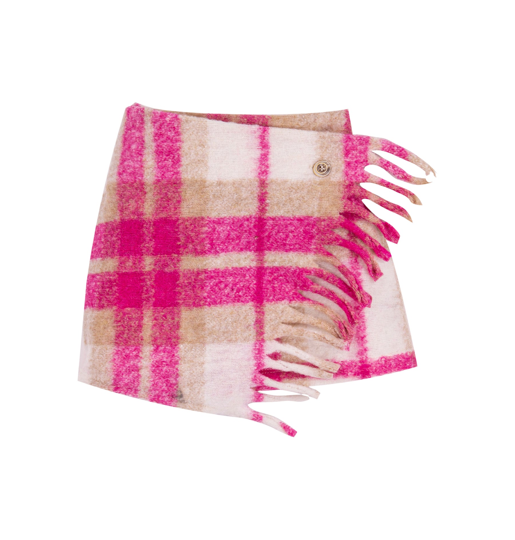 EMC Maxi Check Y.D. Knit Fabric Skirt