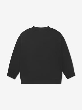 FENDI KIDS Logo Sweatshirt in Black