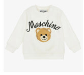 Moschino Baby-Ivory Cotton Teddy Bear Sweatshirt