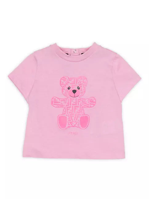 Fendi Baby Girl's FF Bear T-Shirt