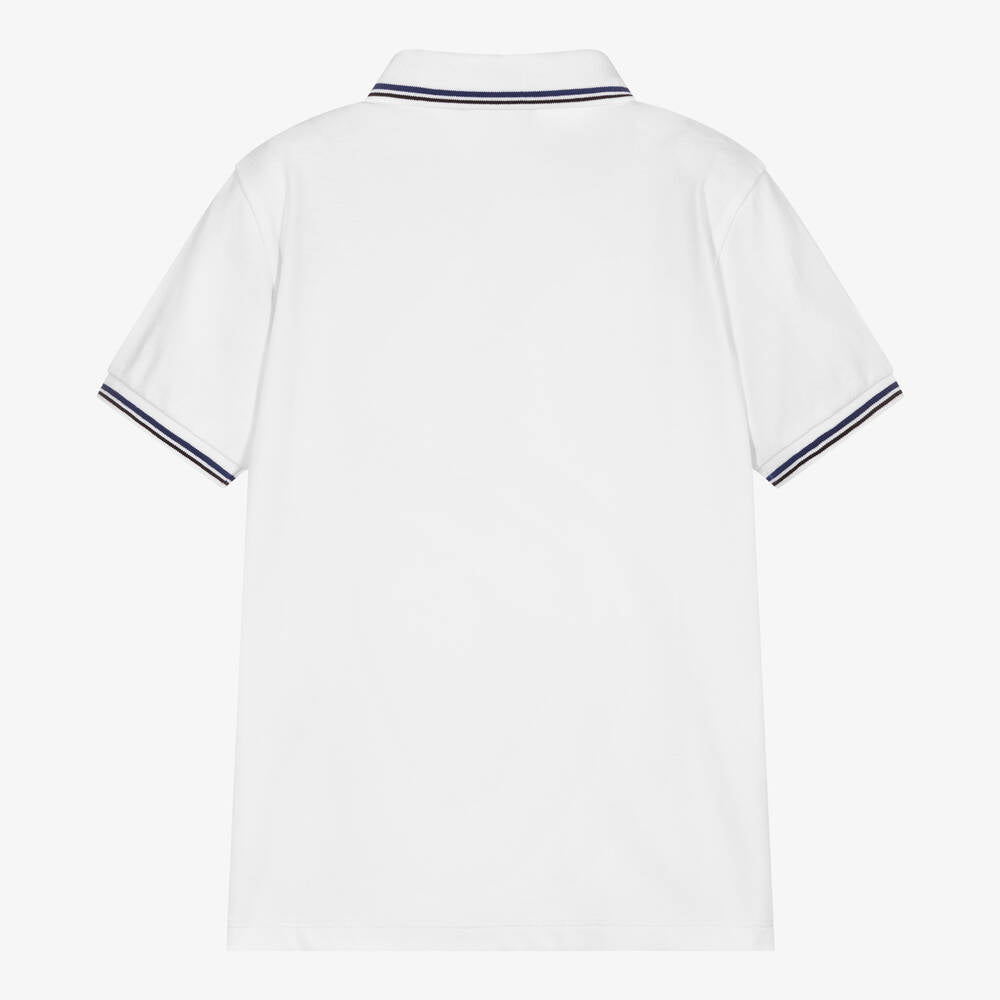 Emporio Armani Boys White Polo Shirt