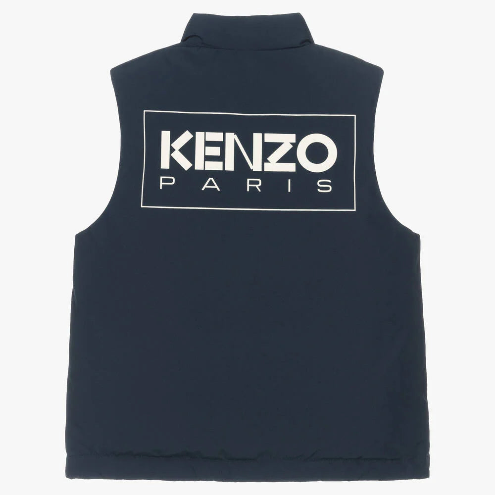 KENZO Kids Boys Navy Blue Vest