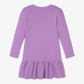 MARC JACOBS Girls Purple Cotton Snapshot Bag Dress