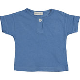 Bean's Ice Cream Cotton Linen T-Shirt Blue