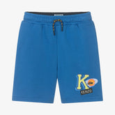 Kenzo Blue Logo Shorts